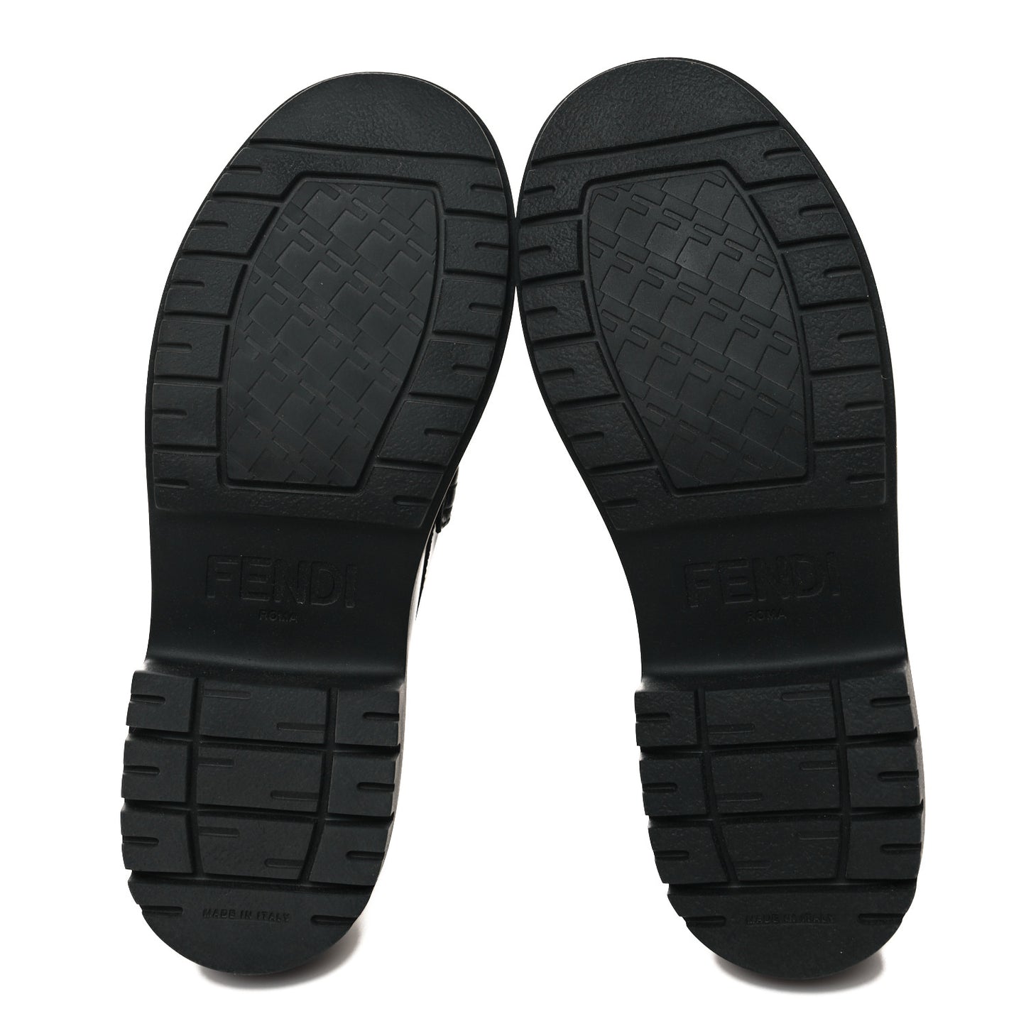 Vitello Abrasivato Fendigraphy 50mm Loafers 41 Black