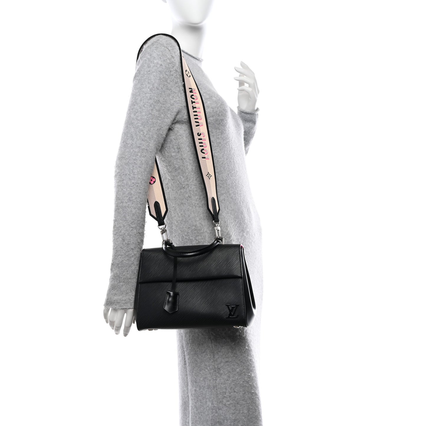 LOUIS VUITTON Epi Cluny Mini Black