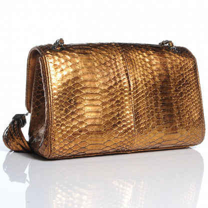 Chanel Python Tassel Medium Flap Bronze 3 of 8