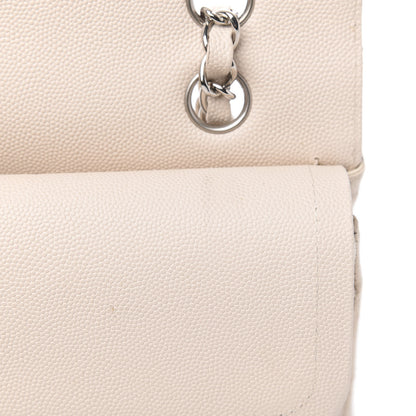 Chanel Caviar Quilted Medium Double Flap Light Beige 10 of 16