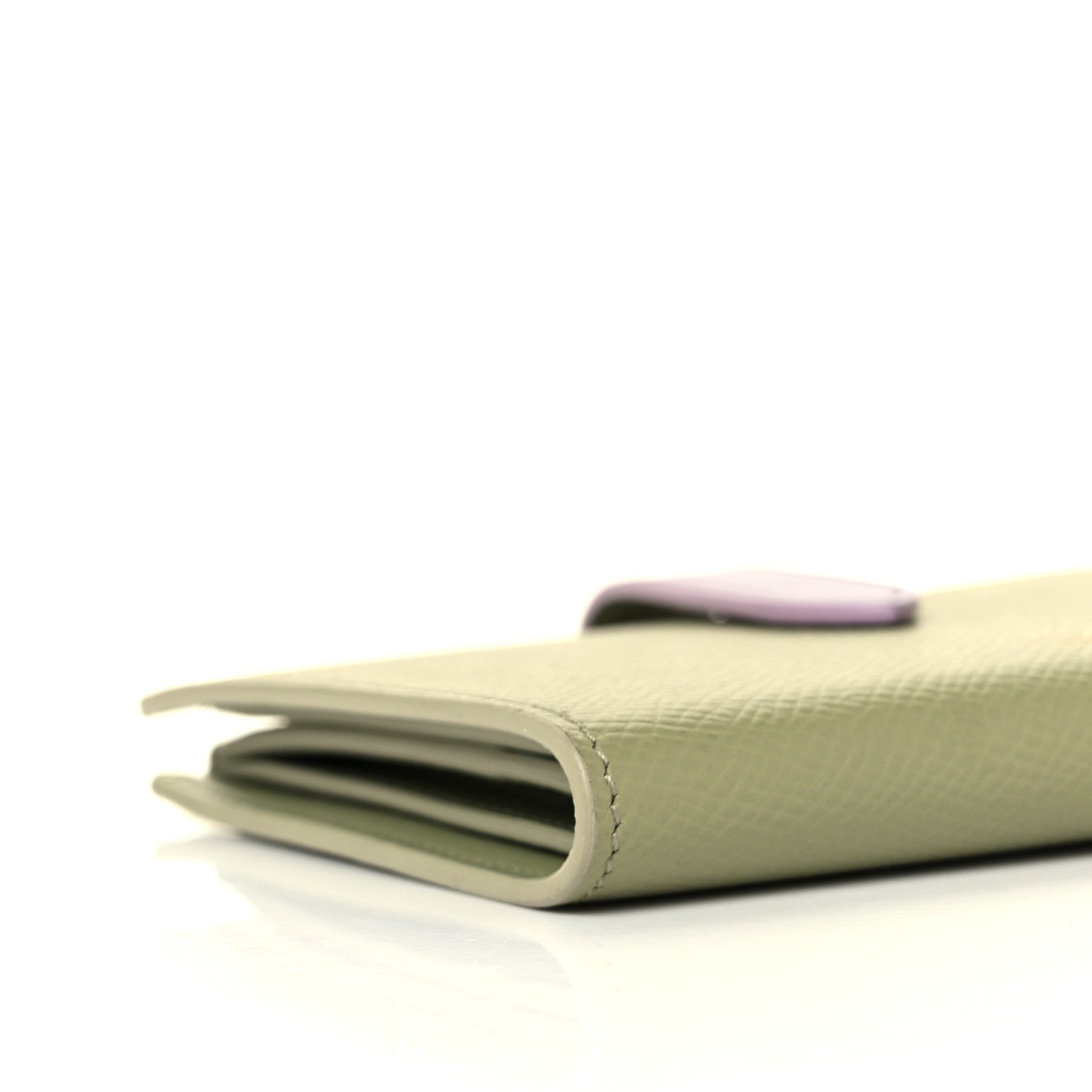 Celine Grained Calfskin Medium Multifunction Strap Wallet Sage Lilas 7 of 9