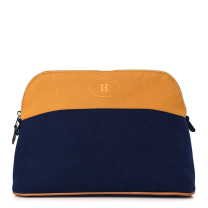 Hermes Cotton Canvas Bolide Travel Cosmetic Pouch 1 of 8
