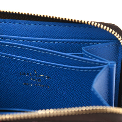 Louis Vuitton Damier Ebene 2019 Christmas Animation Zippy Coin Purse Blue 6 of 7