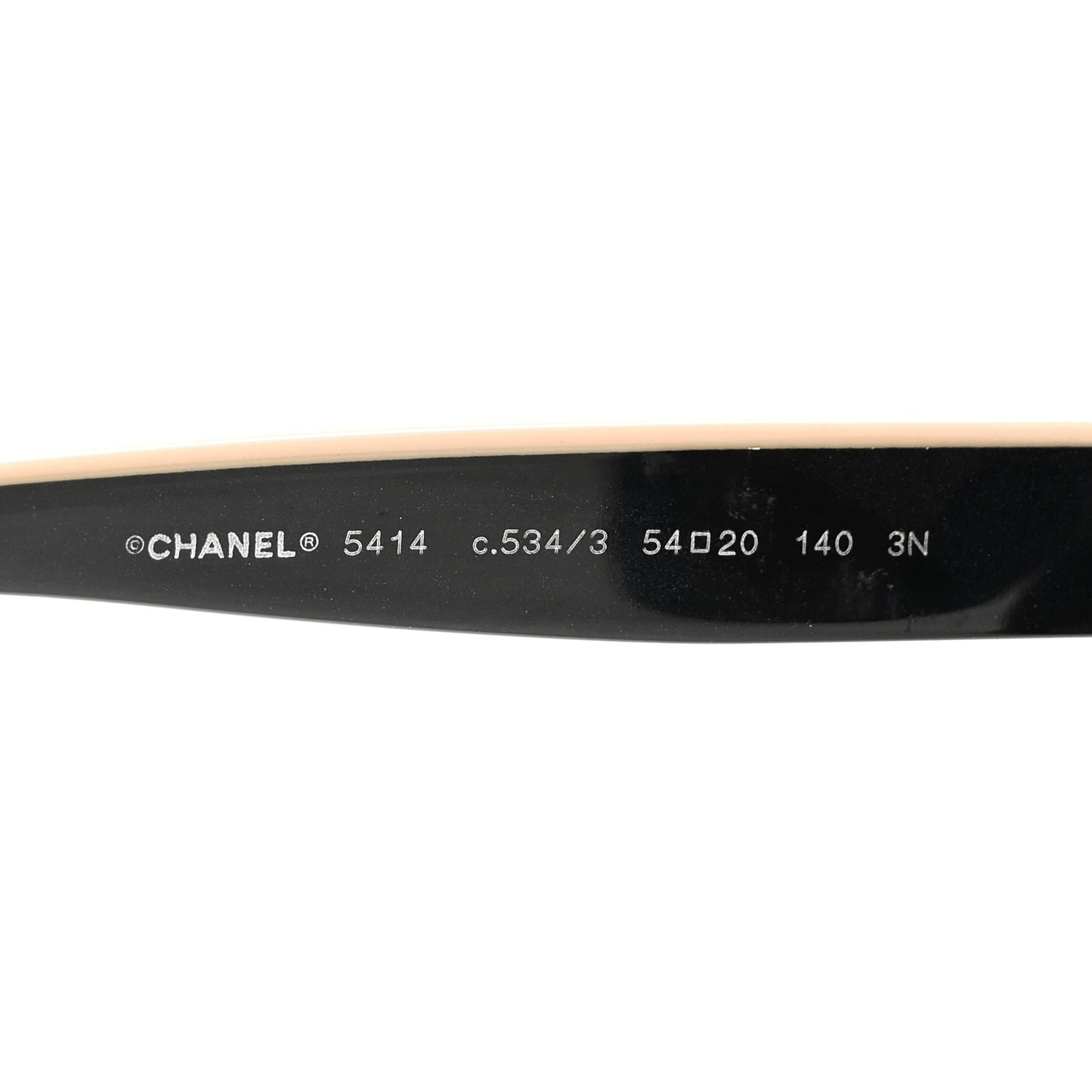 Acetate CC Butterfly Sunglasses 5414 Black Beige