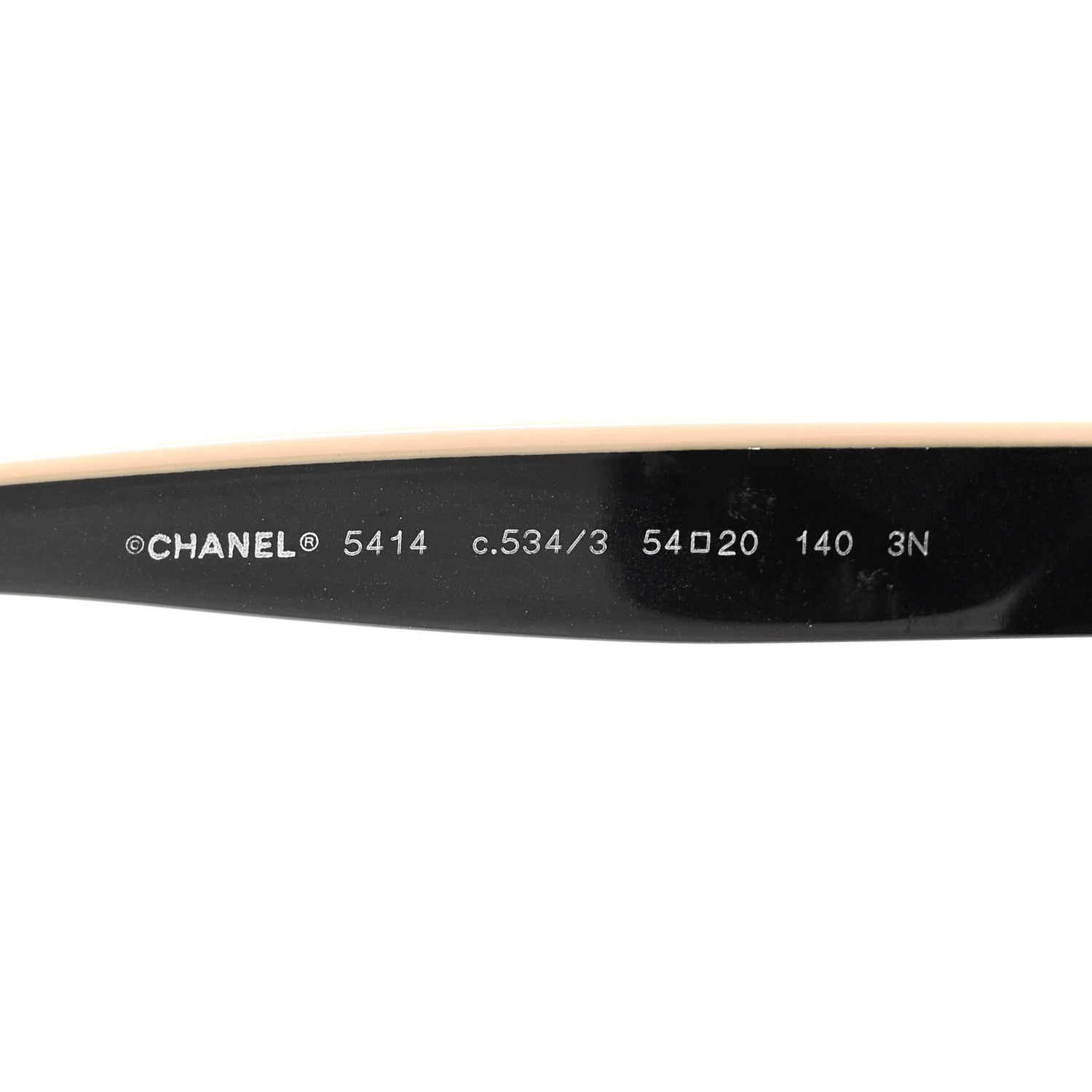 Chanel Acetate CC Butterfly Sunglasses 5414 Black Beige 5 of 6