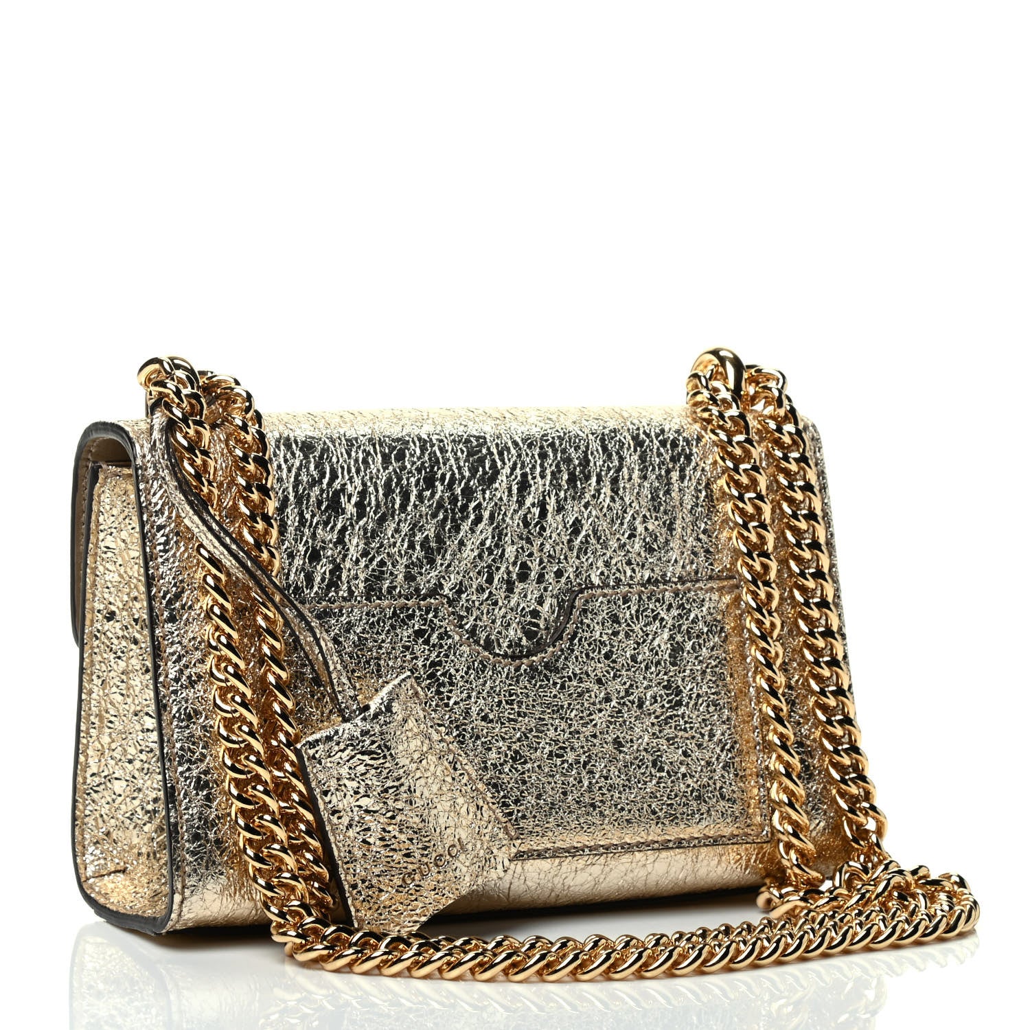 Gucci Galassia Small Padlock Shoulder Bag Platino 2 of 4