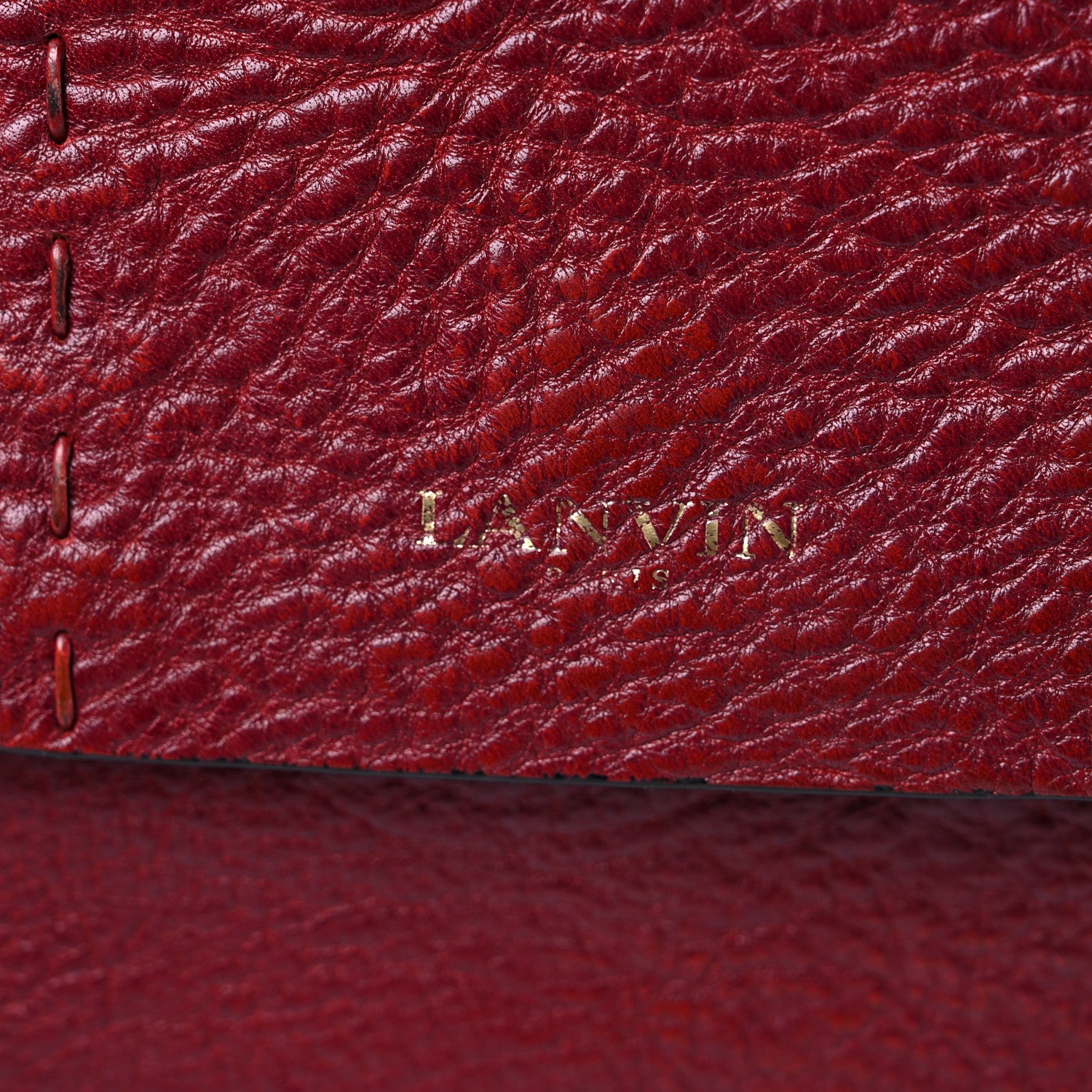 Lanvin Medium Sugar Flap Shoulder Bag Burgundy 13 of 15
