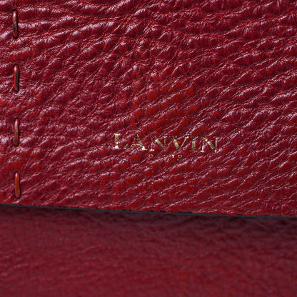 Lanvin Medium Sugar Flap Shoulder Bag Burgundy 13 of 15