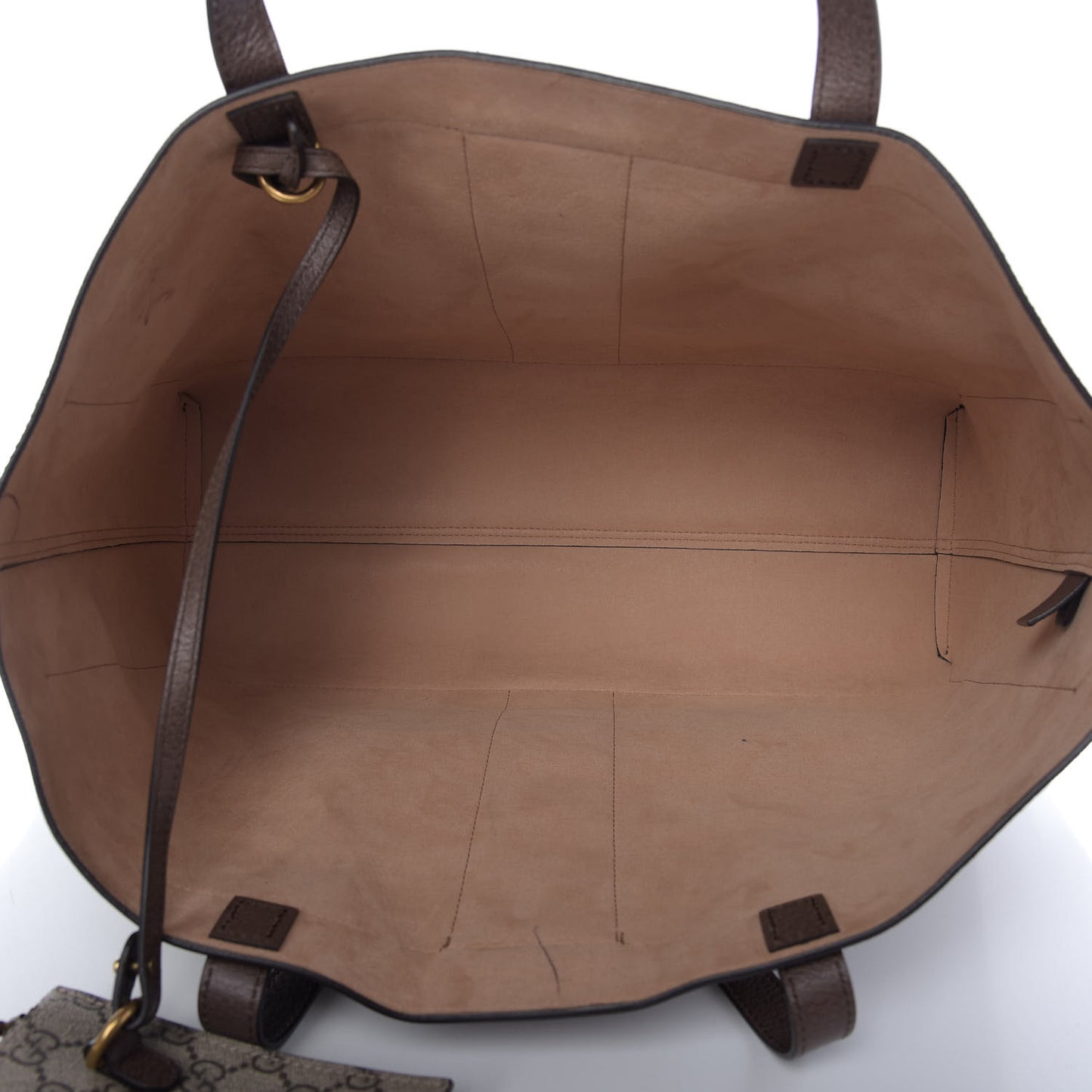 GG Supreme Monogram Web Ophidia Tote Brown