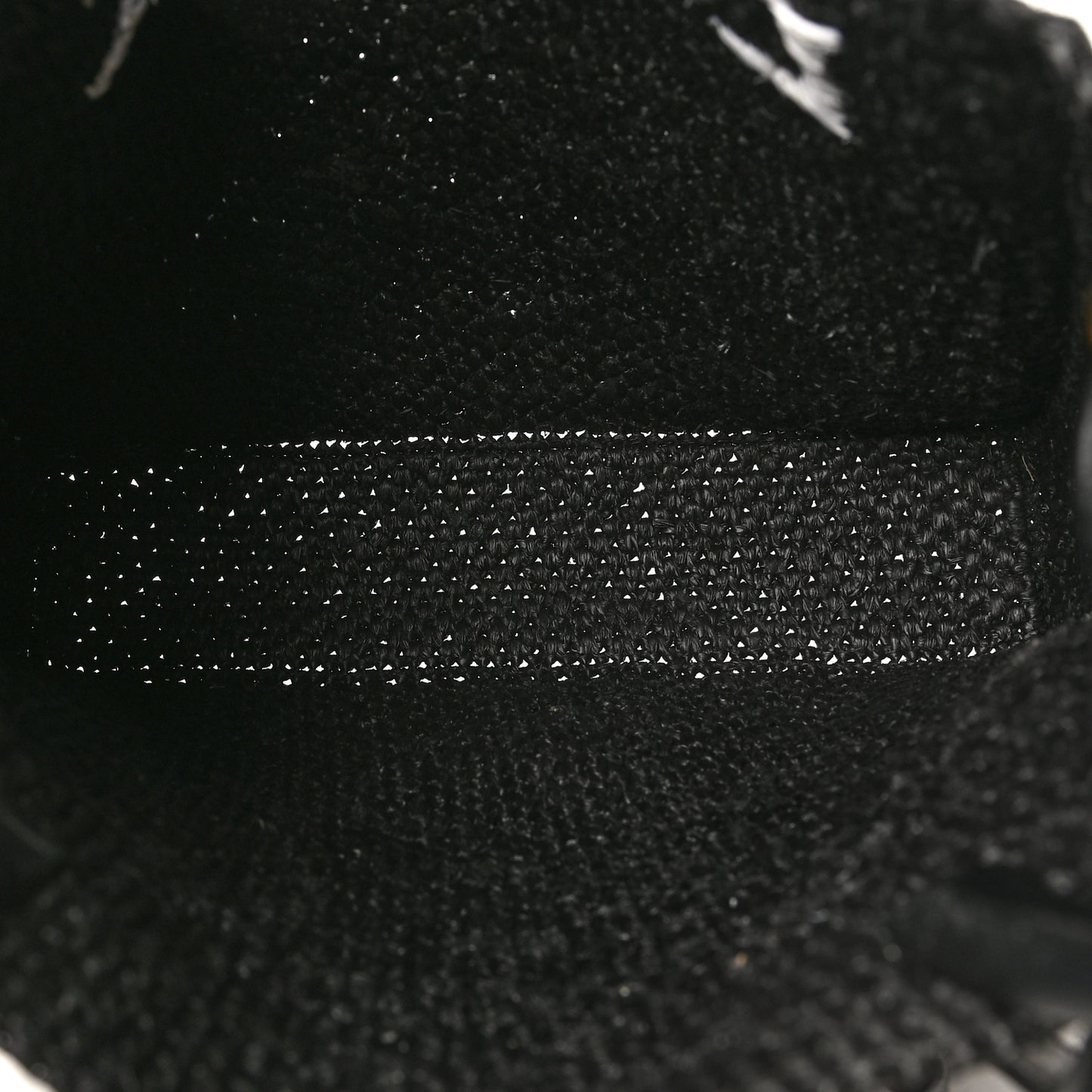 Raffia Calfskin Standard A4 Tote Bag Black