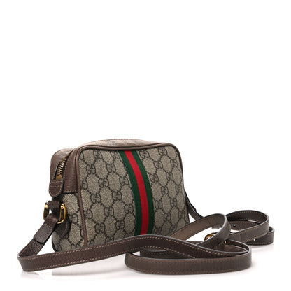 Gucci GG Supreme Monogram Web Mini Ophidia Shoulder Bag Brown 2 of 10
