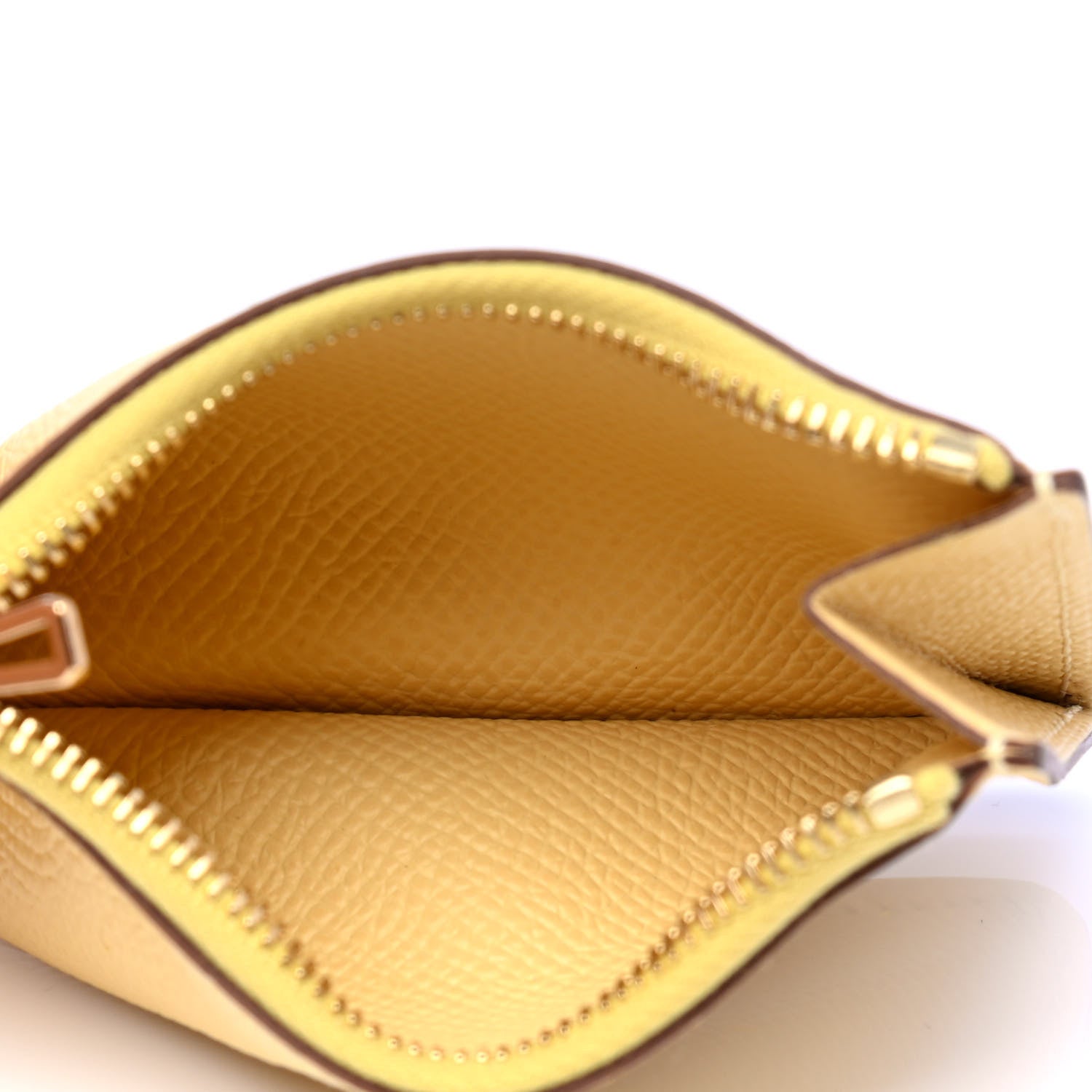 Hermes Epsom Constance Slim Wallet Jaune Poussin 6 of 8