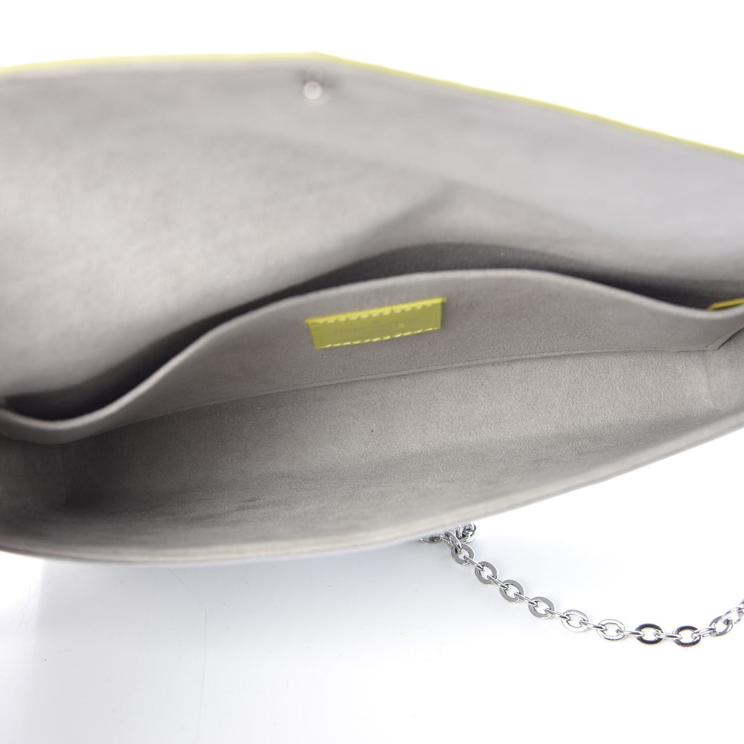 Epi Tri-Color Felicie Pochette Acid Yellow Sky