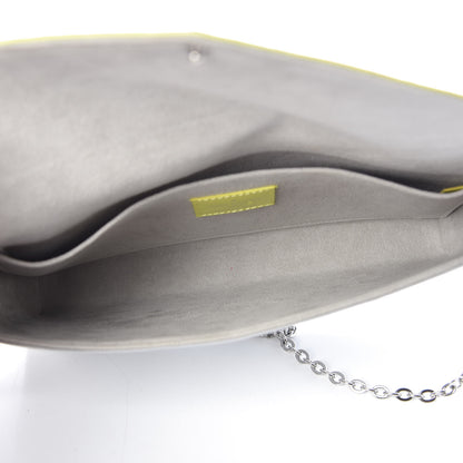 Louis Vuitton Epi Tri-Color Felicie Pochette Acid Yellow Sky 5 of 9