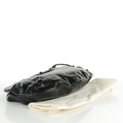Balenciaga Chevre Oval Clutch Black 4 of 7