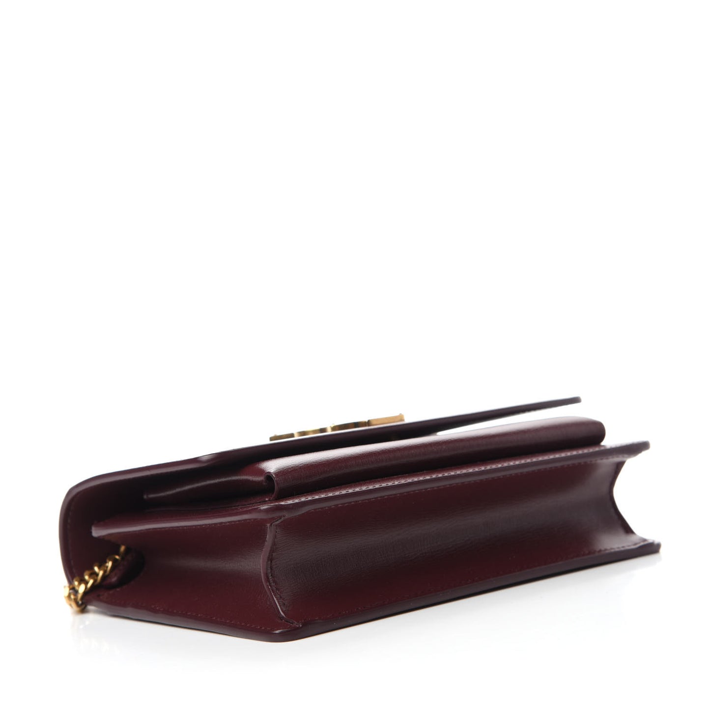 Calfskin Monogram Sunset Chain Wallet New Red