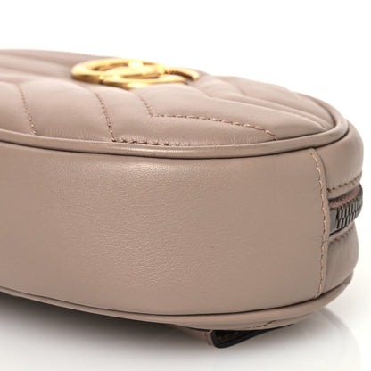 Gucci Calfskin Matelasse GG Marmont Belt Bag 85 34 Porcelain Rose 11 of 14