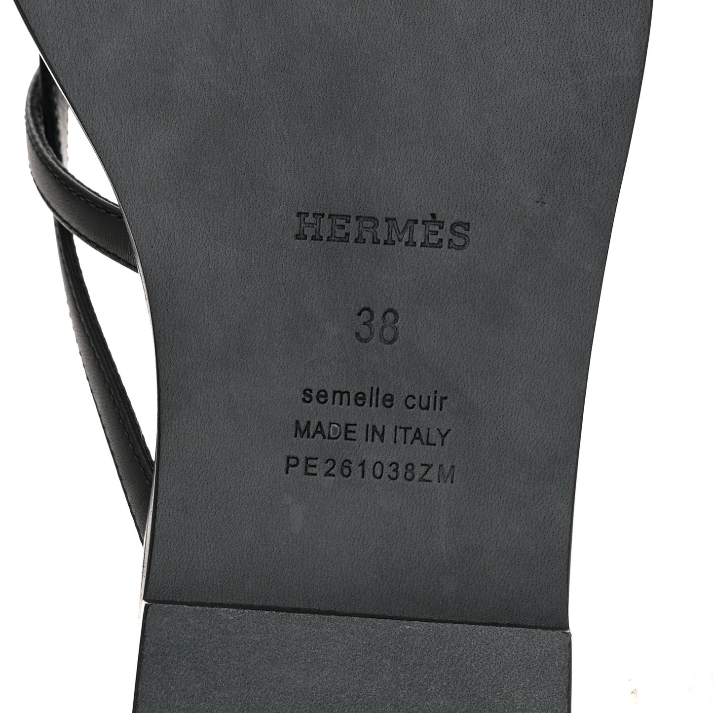 Calfskin Miss Sandals 38 Black