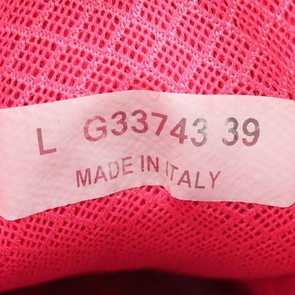 Chanel Calfskin Fabric Sneakers 39 White Silver Fluo Pink 9 of 9