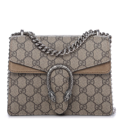 Gucci GG Supreme Monogram Mini Dionysus Shoulder Bag Taupe 1 of 10