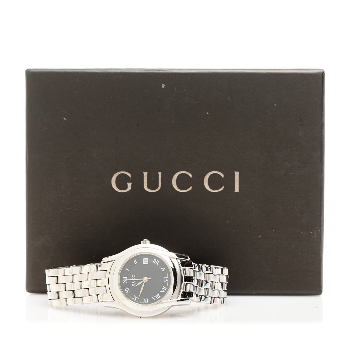Stainless Steel 27mm 5500L Quartz Watch Black