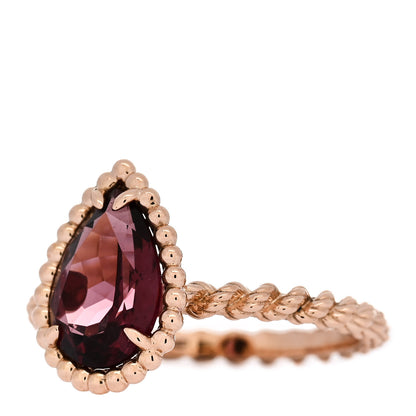 Boucheron 18K Rose Gold Rhodolite Small Serpent Boheme Ring 52 6 3 of 6