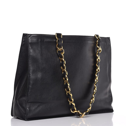 Chanel Lambskin CC Tote Black 3 of 12