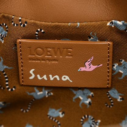 Loewe X SUNA FUJITA Nappa Flamenco Knot Clutch Brown 6 of 13
