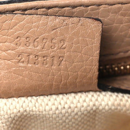 Gucci Pebbled Calfskin Medium Soho Flap Crossbody Camelia 7 of 12