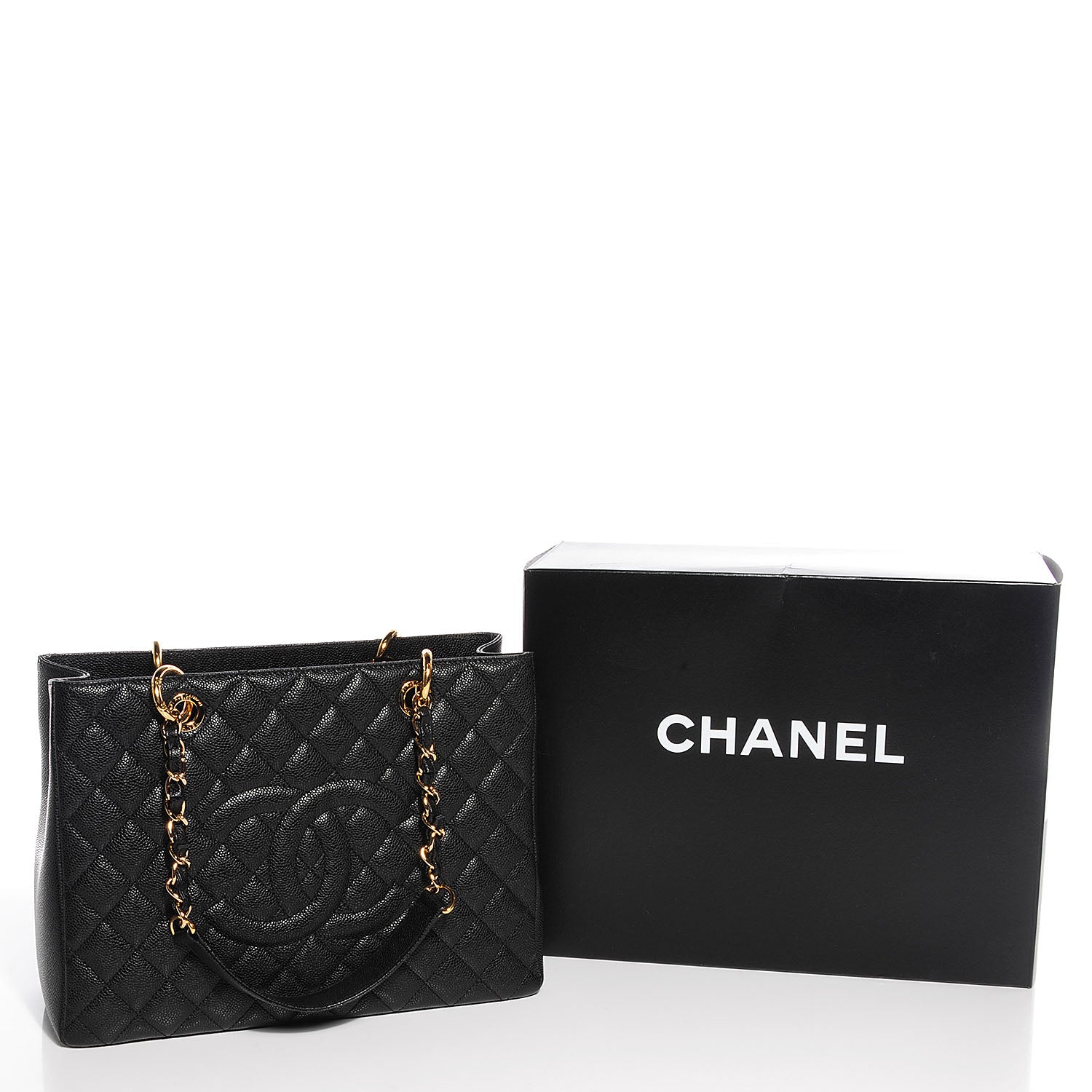 Chanel Caviar Grand Shopping Tote GST Black 8 of 8