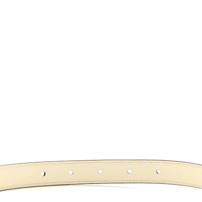 Gucci Calfskin Double G 20mm Belt 75 30 Mystic White 6 of 6