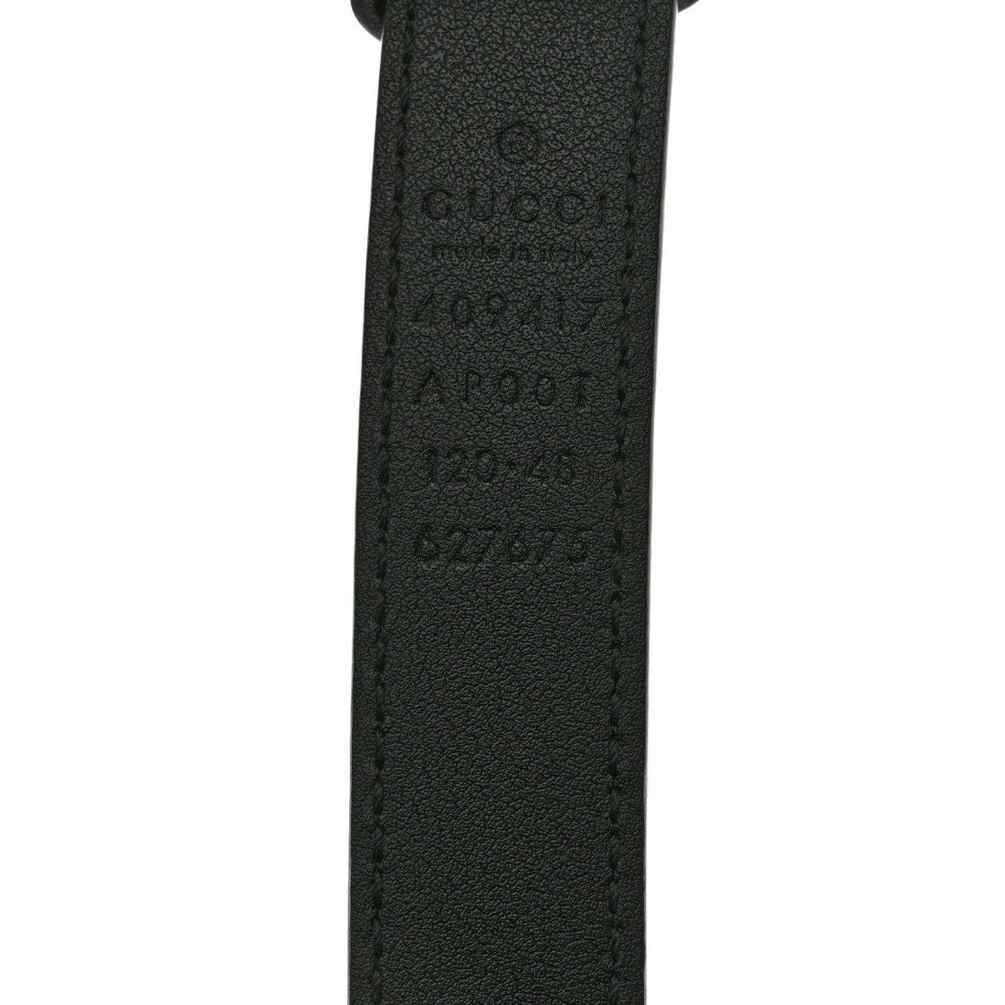 Calfskin Double G 20mm Belt 120 48 Black