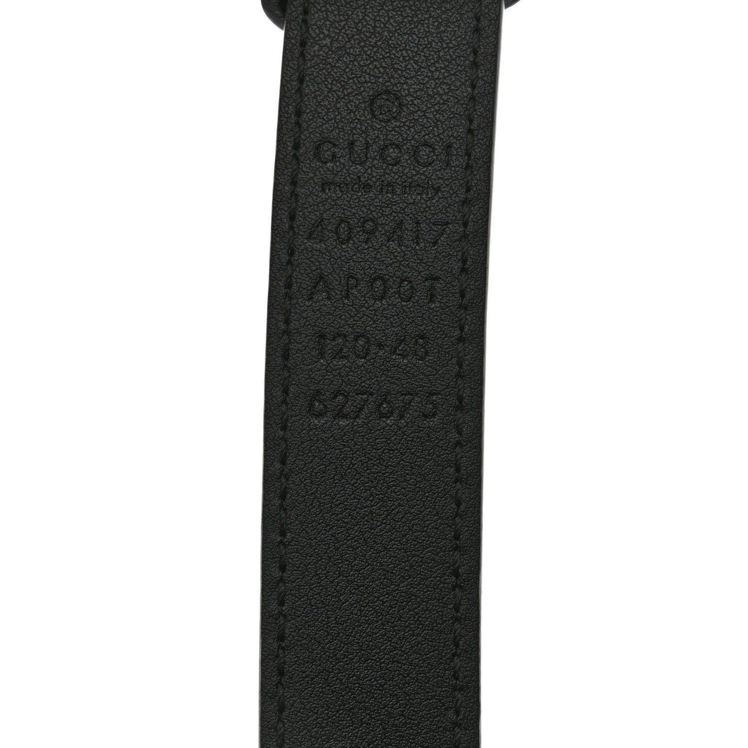 Gucci Calfskin Double G 20mm Belt 120 48 Black 3 of 5