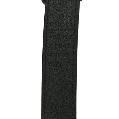 Gucci Calfskin Double G 20mm Belt 120 48 Black 3 of 5