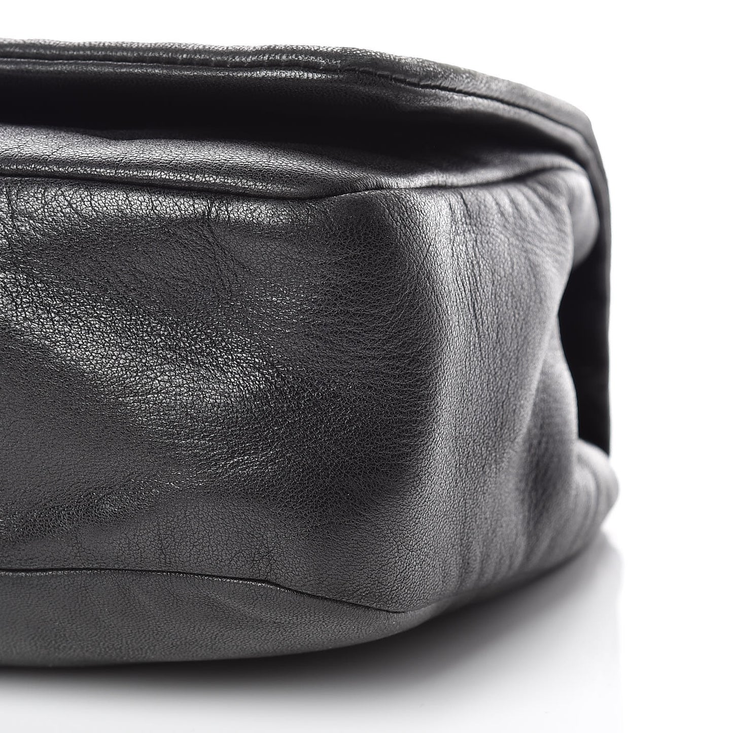 Lambskin Studded CC East West Flap Black