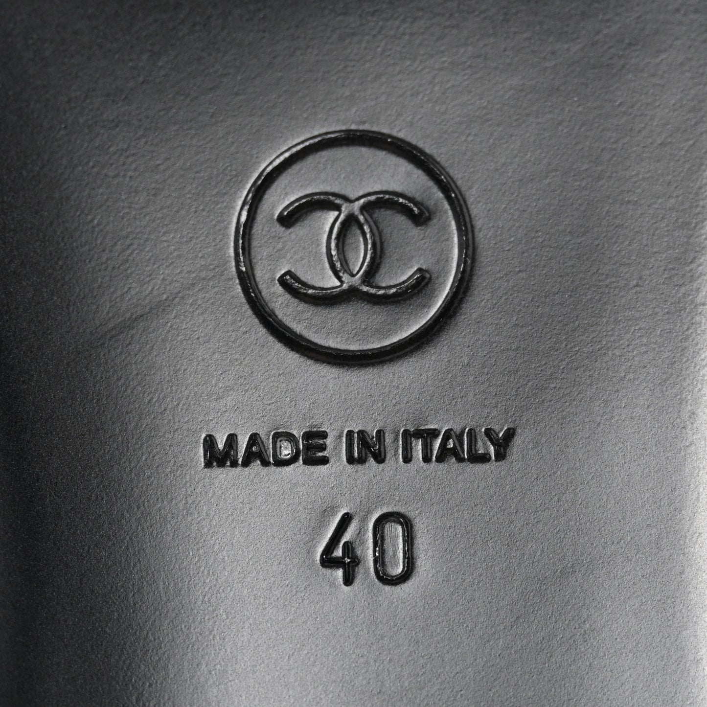 Wool Tweed Lambskin Cap Toe Ballerina Flats 40 Black Grey