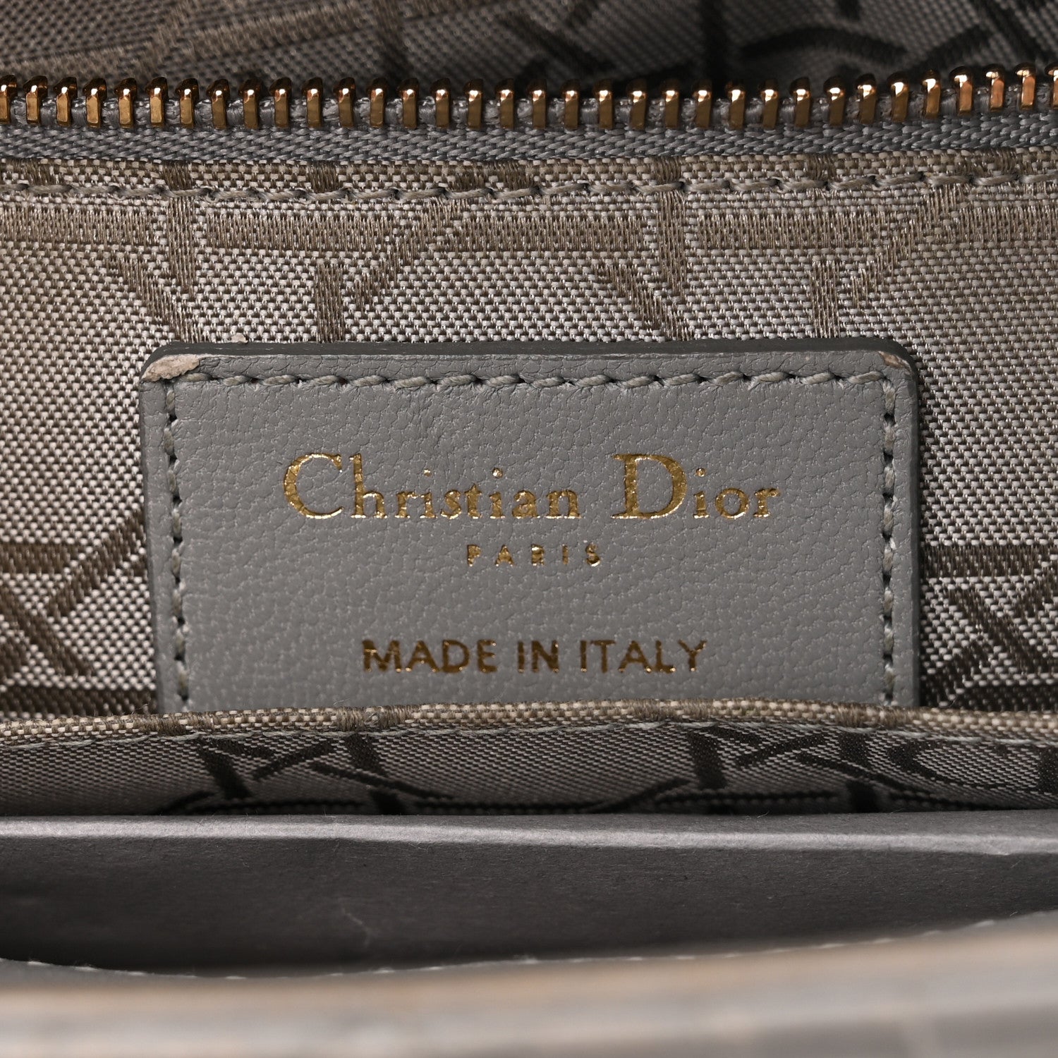 Christian Dior Lambskin Cannage Small Lucky Badges My Lady Dior Grey 6 of 13
