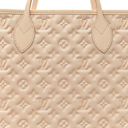 Louis Vuitton Empreinte Monogram Summer Stardust Neverfull MM Beige Clair 9 of 11