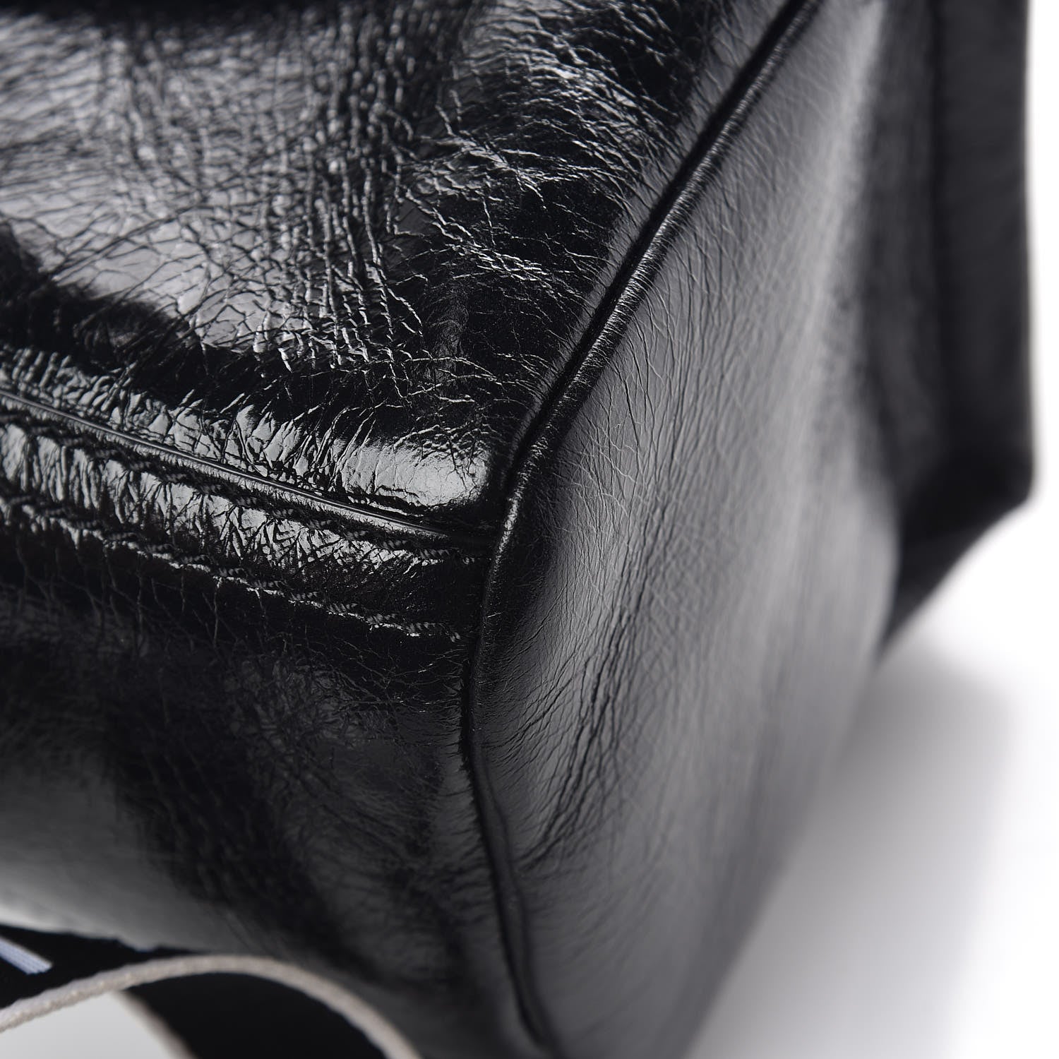 Givenchy Crinkled Patent Deerskin Mini Pandora Black 11 of 11