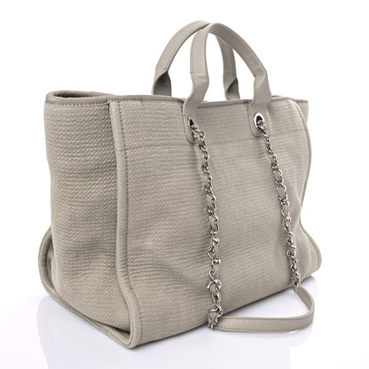 Chanel Mixed Fibers Medium Deauville Tote Grey 2 of 8