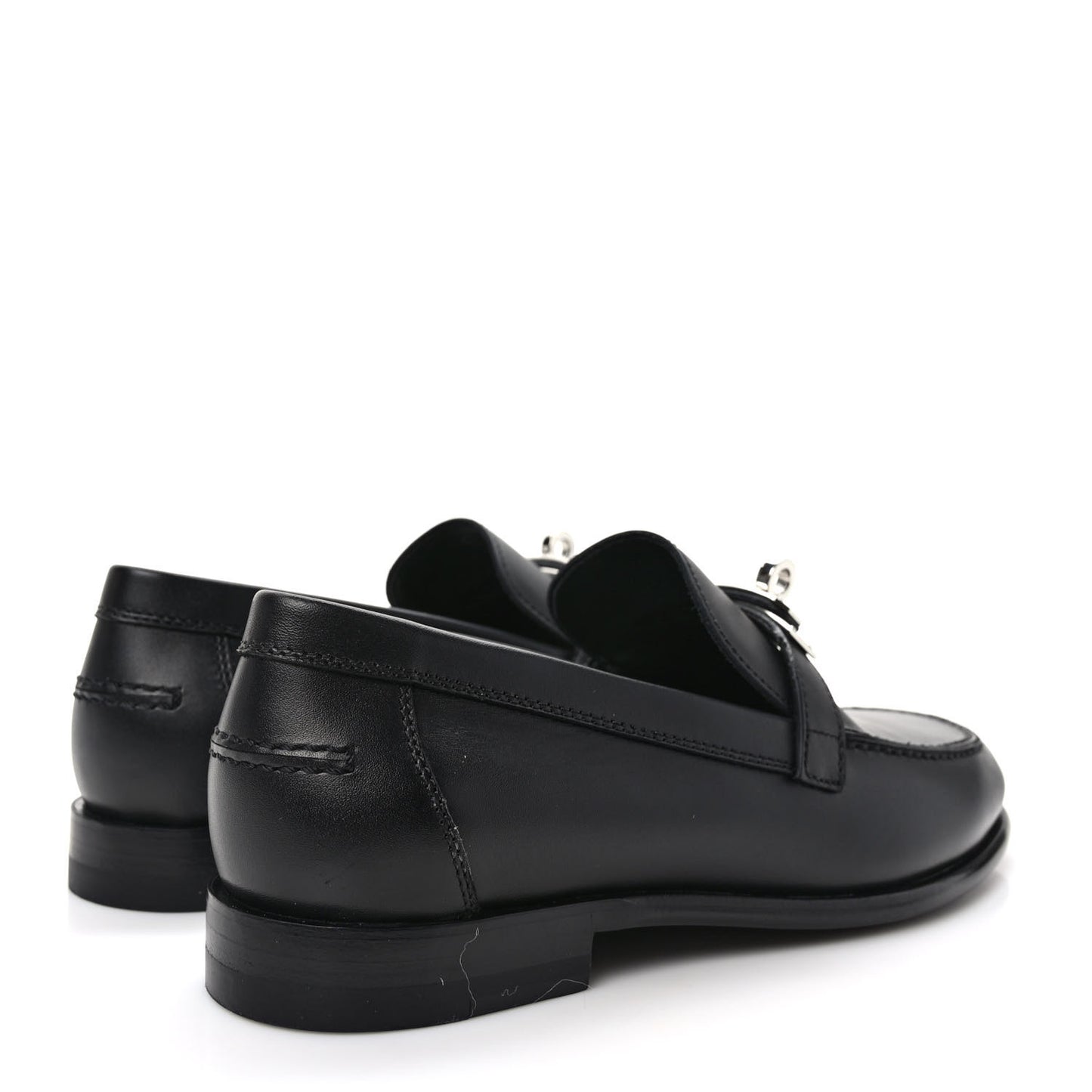 Calfskin Womens Destin Loafers 35 Black