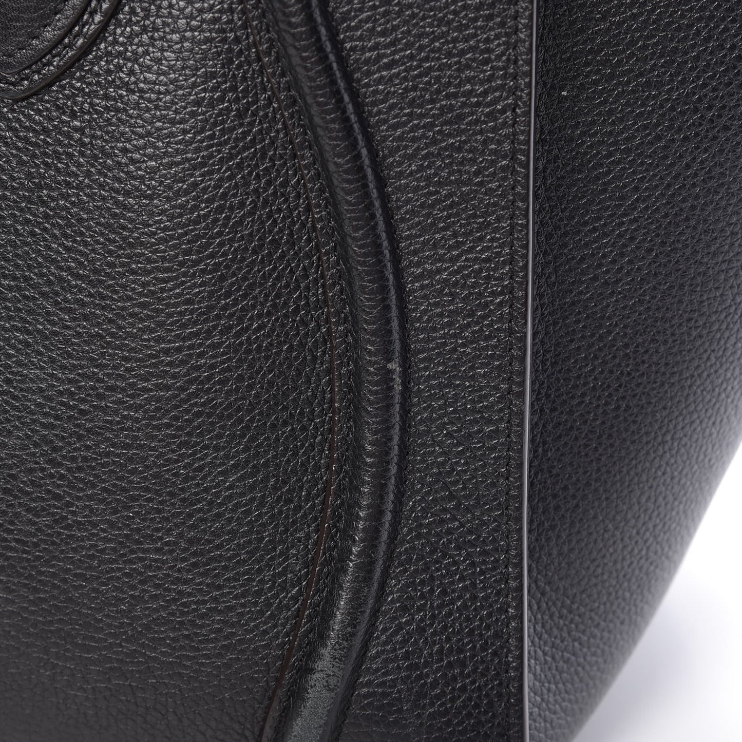 Drummed Calfskin Mini Luggage Black