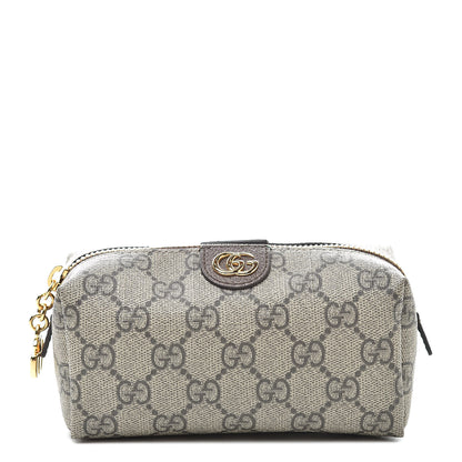 Gucci Soft GG Supreme Monogram Calfskin Small Ophidia Cosmetic Case Beige Ebony New Acero 1 of 7