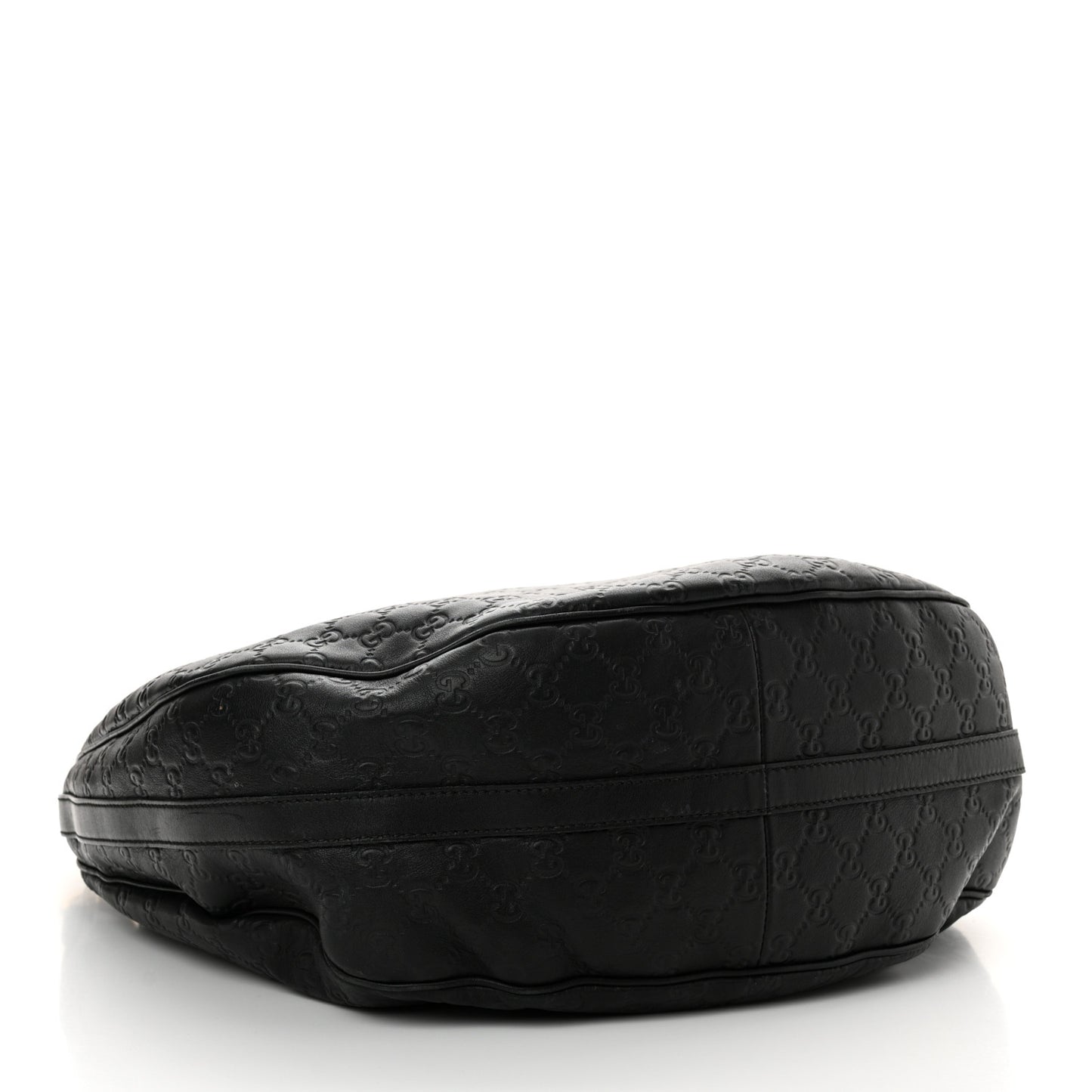Guccissima Large GG Twins Hobo Black