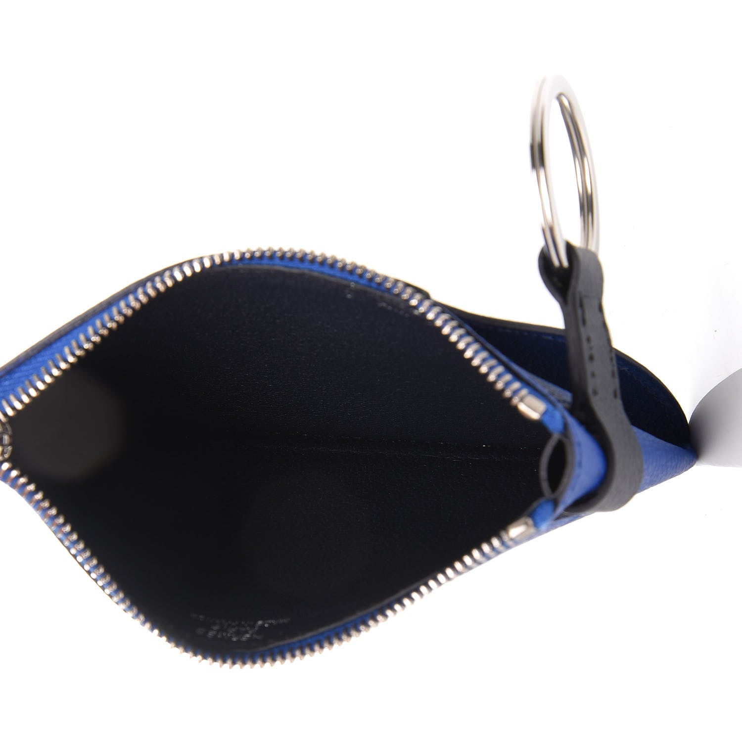 Hermes Epsom Vertige Mini Colorblock Card Holder Bleu Royal Bleu Glacier Bleu Indigo 5 of 8