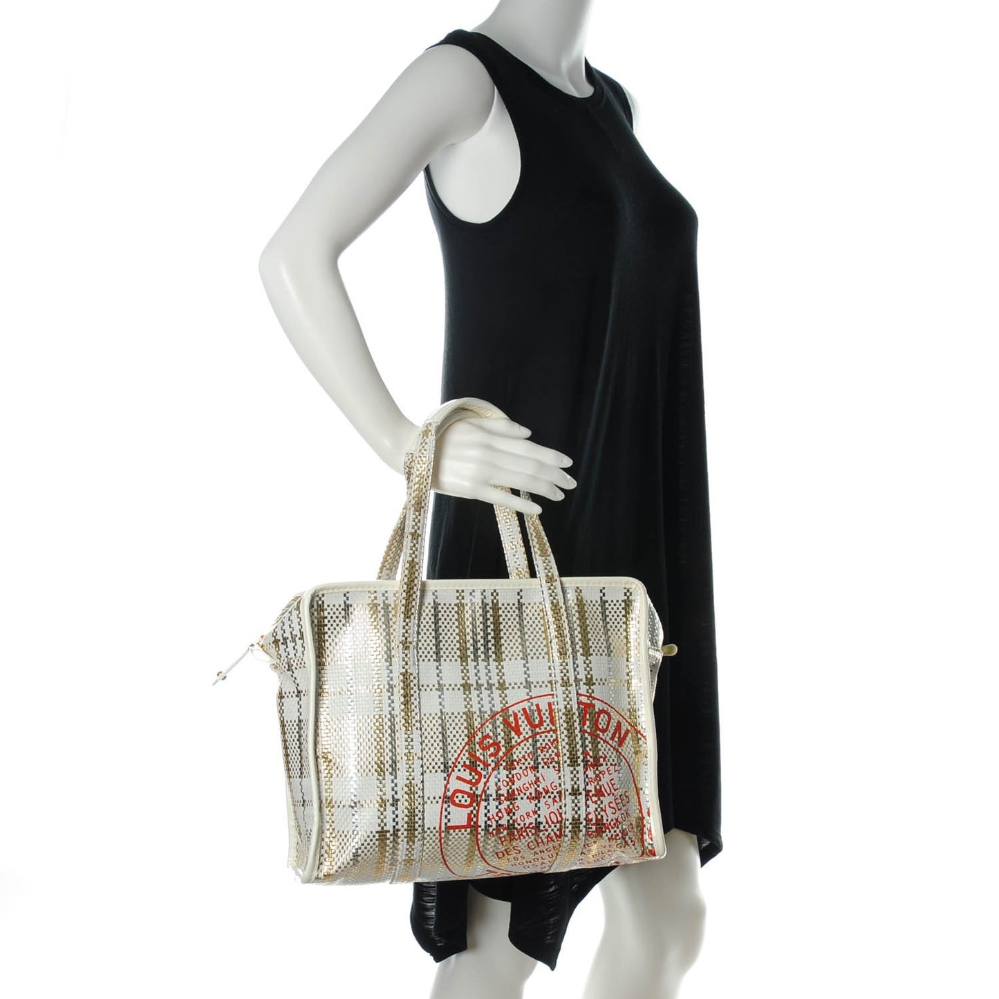 Braided Street Shopper PM Gold
