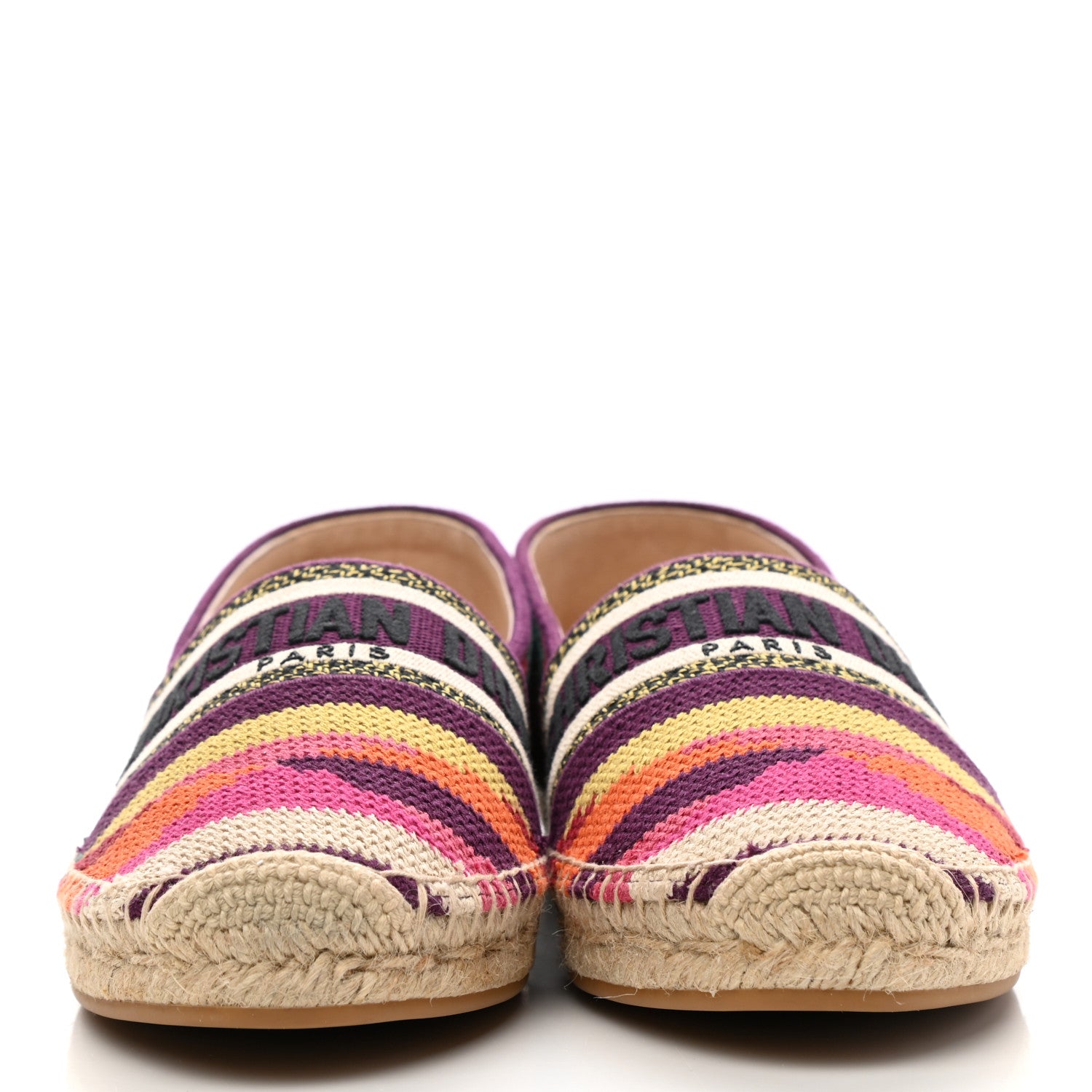 Christian Dior Cotton Embroidered Patchwork Granville Espadrille 41 Multicolor 2 of 8
