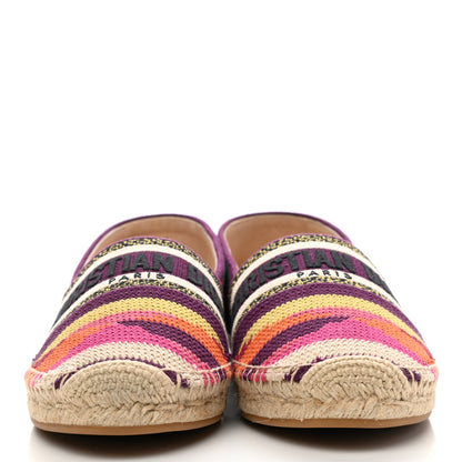 Christian Dior Cotton Embroidered Patchwork Granville Espadrille 41 Multicolor 2 of 8
