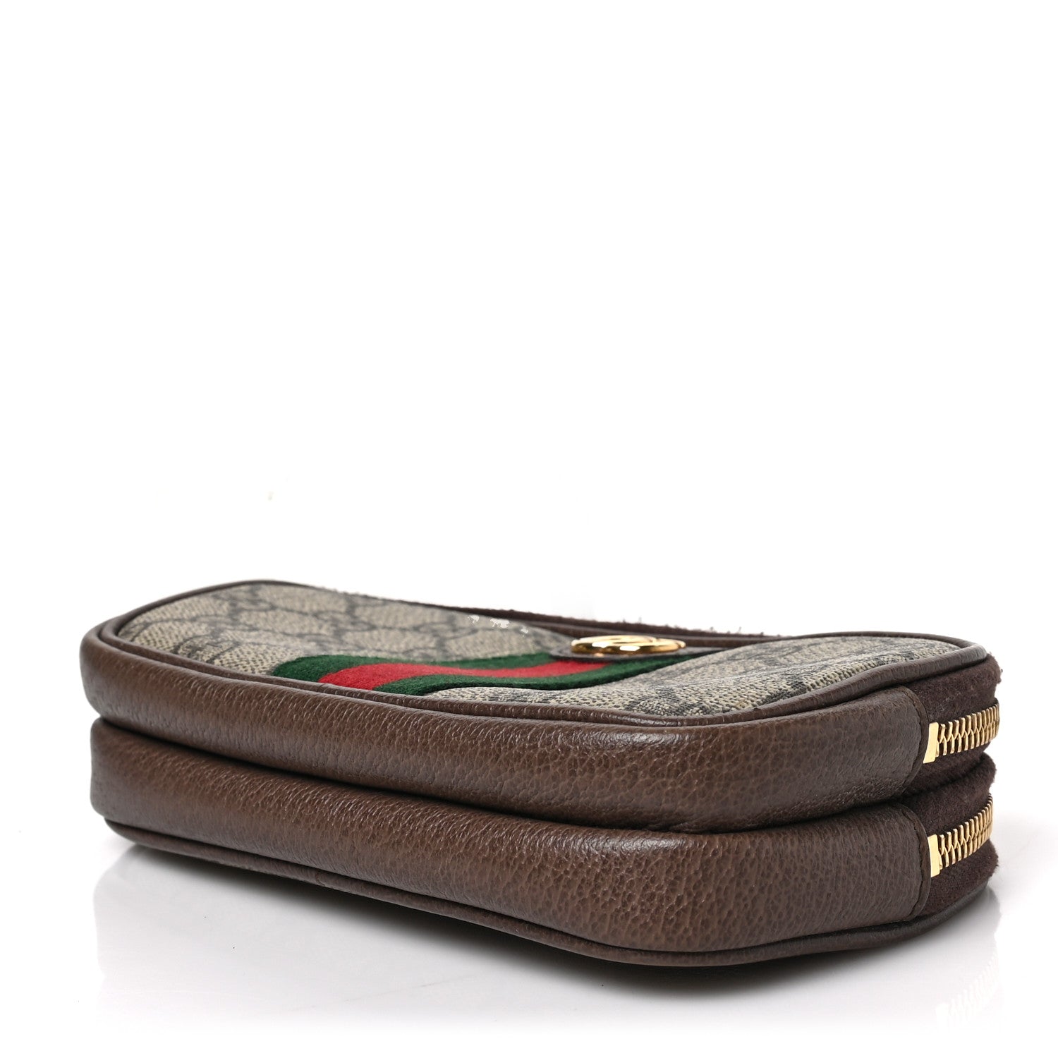 Gucci GG Supreme Monogram Web Ophidia Wristlet Beige New Acero 8 of 8