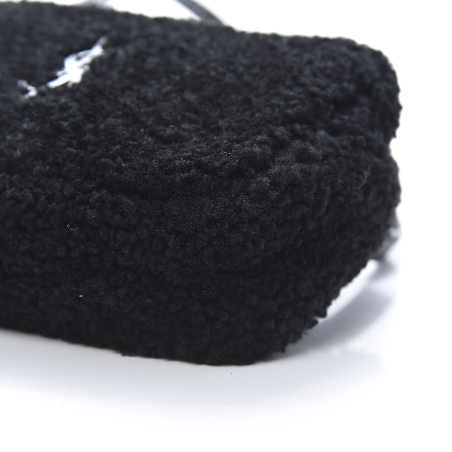 Saint Laurent Shearling Monogram Lou Belt Bag Black 10 of 10